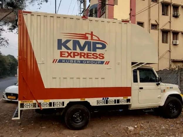KMP Packers and Movers transport van for safe shifting